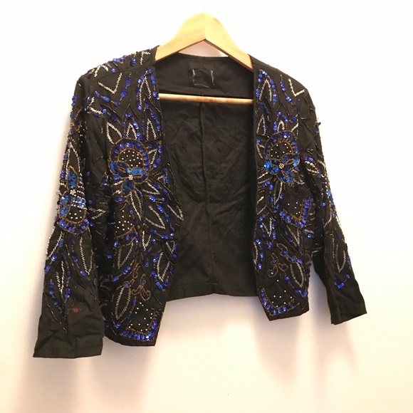 Beaded Black Bolero - Picture 7 of 13